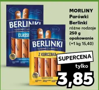 Kaufland MORLINY Parówki Berlinki 250g oferta