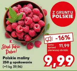Kaufland Polskie maliny 250 g oferta