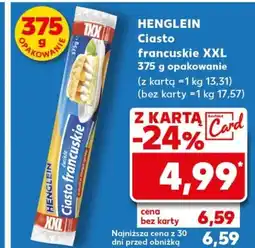 Kaufland HENGLEIN Ciasto francuskie 375 g oferta