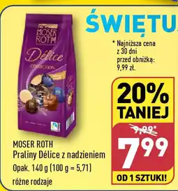 ALDI MOSER ROTH Praliny Délice z nadzieniem 140 g oferta