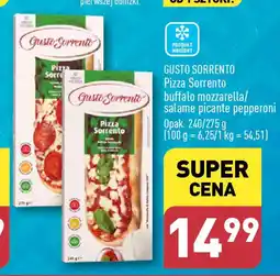 GUSTO SORRENTO Pizza Sorrento buffalo mozzarella/ salame picante pepperoni 240/275 g