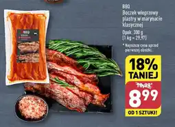 ALDI BBQ Boczek wieprzowy plastry w marynacie klasycznej 300 g oferta