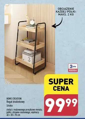 ALDI HOME CREATION Regał drabinkowy 40 x 30 x 70 cm oferta