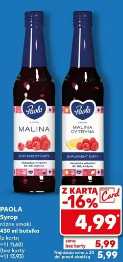 Kaufland PAOLA Syrop 430ml oferta