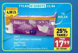 ALDI KOKETT Papier toaletowy 4-warstwowy 10 rolek oferta