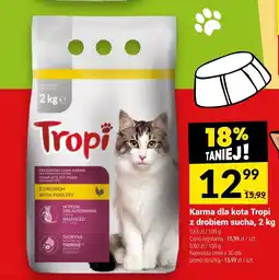 Twój Market Karma dla kota Tropi z drobiem sucha, 2 kg oferta