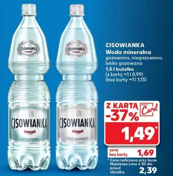 Kaufland CISOWIANKA Woda mineralna 1,5l oferta