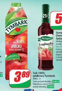 Dino Sok 100% jabłkowy Tymbark 1 l oferta