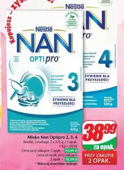 Dino Mleko Nan Optipro 2, 3, 4 2 x 325 g/1 opak. oferta