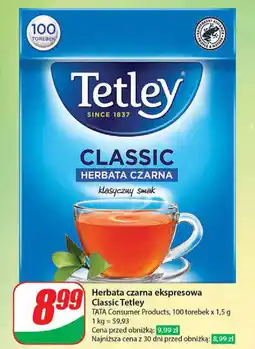 Dino Herbata czarna ekspresowa Classic Tetley oferta
