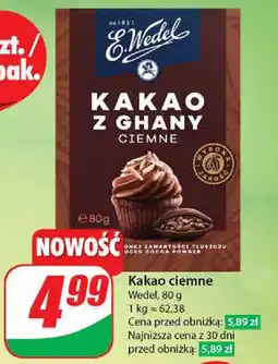 Dino Kakao ciemne Wedel, 80 g oferta