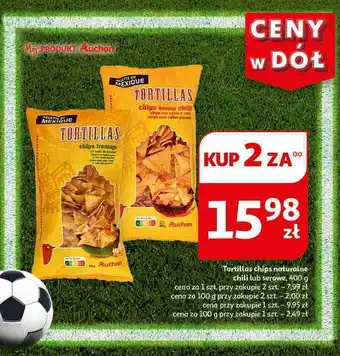 Auchan Tortilla chips serowe Auchan oferta