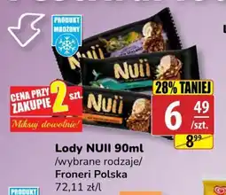 API MARKET Lody NUII Froneri Polska 90ml oferta