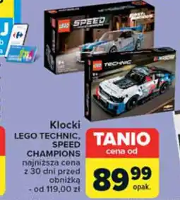 Carrefour Klocki LEGO TECHNIC, SPEED CHAMPIONS oferta