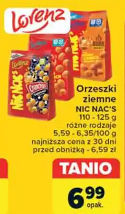 Carrefour Orzeszki ziemne NIC NAC'S 110-125 g oferta