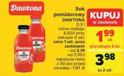 Carrefour Sok pomidorowy DAWTONA 0,3 l oferta