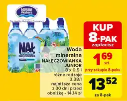 Carrefour Woda mineralna NAŁĘCZOWIANKA JUNIOR 8 x 0,5 l oferta