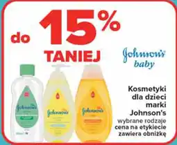 Carrefour Kosmetyki dla dzieci marki Johnson's oferta