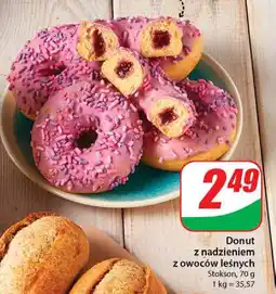 Dino Donut z nadzieniem z owoców leśnych, 70 g oferta