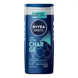 Dino Nivea MEN Żel pod prysznic Ultra Charge 250ml oferta