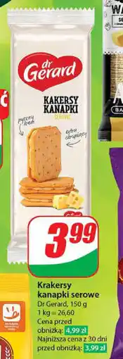 Dino Krakersy kanapki serowe Dr Gerard, 150 g oferta