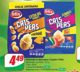 Dino Orzeszki w skorupce Crispers Felix Intersnack, 125 g oferta