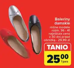 Carrefour Baleriny damskie oferta