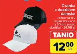 Carrefour Czapka z daszkiem damska oferta