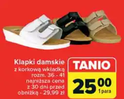 Carrefour Klapki damskie oferta