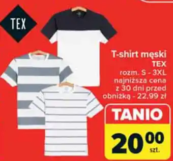 Carrefour T-shirt męski TEX oferta