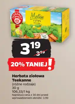 Netto Herbata ziołowa Teekanne oferta