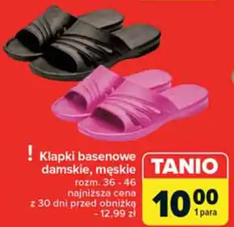Carrefour Klapki basenowe damskie, męskie oferta