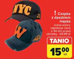 Carrefour Czapka z daszkiem męska oferta