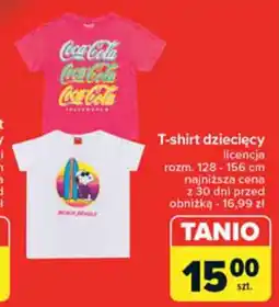 Carrefour T-shirt dziecięcy gładki oferta