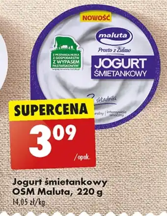 Biedronka Jogurt śmietankowy Maluta oferta