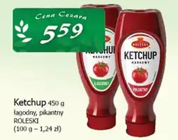 Cezar Delikatesy Ketchup 450 g łagodny, pikantny ROLESKI oferta