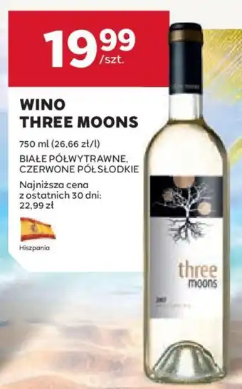 Stokrotka WINO THREE MOONS 750ml oferta