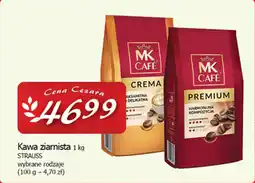 Cezar Delikatesy Kawa ziarnista 1 kg STRAUSS oferta