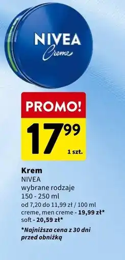 Intermarche Nivea Creme Krem do ciała, twarzy i rąk, 150 ml oferta