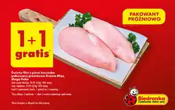 Biedronka Świeży filet z piersi kurczaka pakowany próżniowo Kraina Mięs, Mega Paka oferta