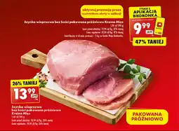 Biedronka Szynka wieprzowa bez kości pakowana próżniowo Kraina Mięs 1 kg oferta