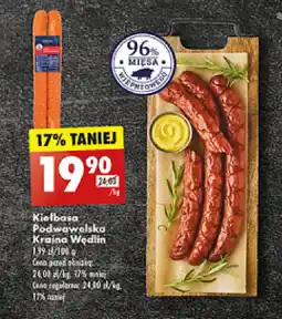 Biedronka Kiełbasa Podwawelska Kraina Wędlin 1 kg oferta