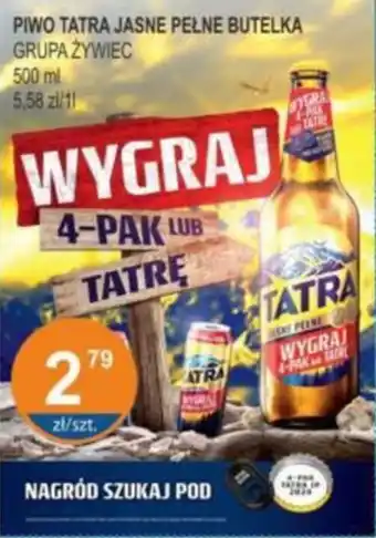 Rabat PIWO TATRA JASNE PEŁNE BUTELKA 500 ml oferta