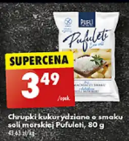 Biedronka Chrupki kukurydziane o smaku soli morskiej Pufuleti, 80 g oferta