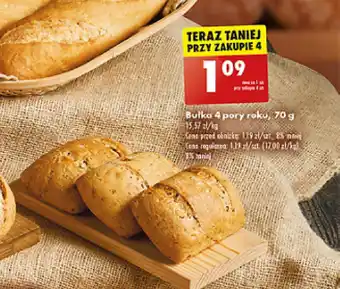 Biedronka Bułka 4 pory roku 70 g oferta