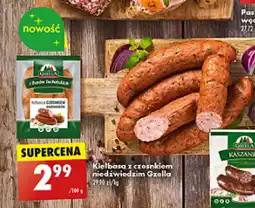 Biedronka Kiełbasa z czosnkiem niedźwiedzim Gzella 100 g oferta
