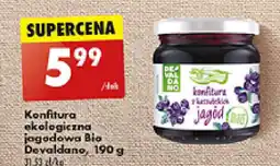 Biedronka Konfitura ekologiczna jagodowa Bio Devaldano, 190 g oferta