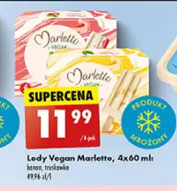 Biedronka Lody Vegan Marletto, 4x60 ml oferta