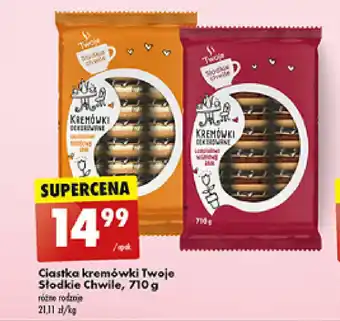 Biedronka Ciastka kremówki Twoje Słodkie Chwile, 710 g oferta