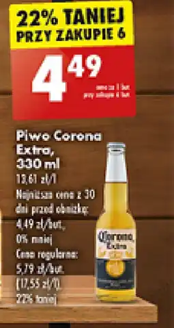Biedronka Piwo Corona Extra, 330 ml oferta